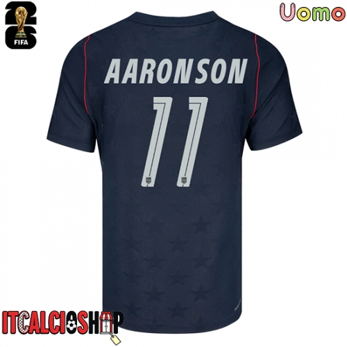 Stati Uniti Brenden Aaronson #11 Seconda Maglia Mondiali 2026 Manica Corta